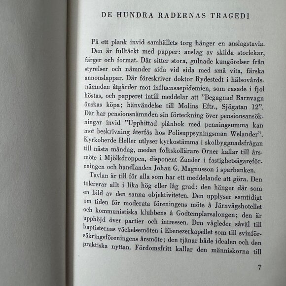 Vilhelm Moberg A.P. Rosell Bankdirektör First Edition HC 1946 Swedish Language - Picture 11 of 16